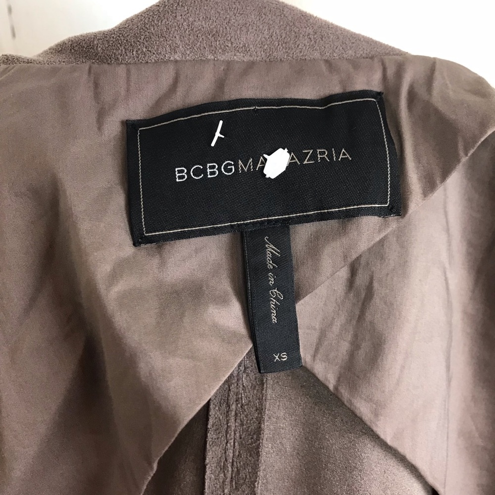 BCBGMaxAzria Vest Faux-Suede Asymmetrical NWOT - Picture 7 of 8